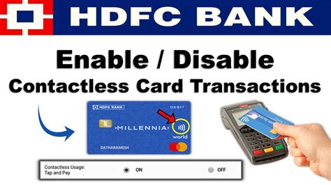 disabling contactless payment on hdfc debit cards|hdfc contactless debit card.